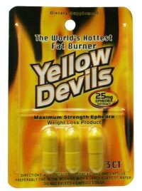 American Generic Labs AGL Yellow Devils 25mg 3 capsule count Free